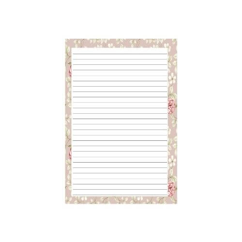 Papéis de Carta Margaridas e Peônias