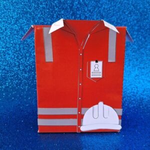 Lembrancinha JW Construção Caixa Blusa